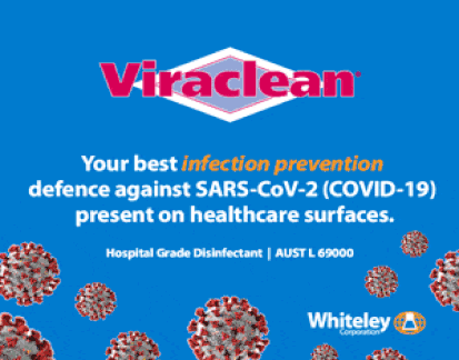 Viraclean hospital grade disinfectant banner